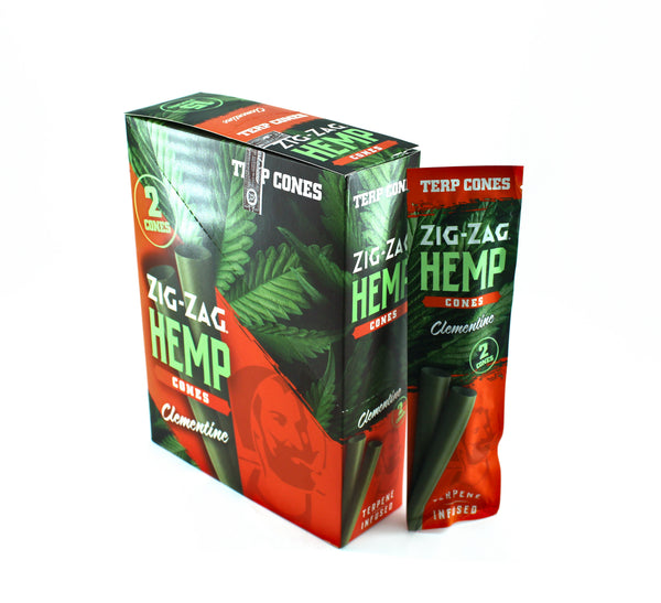 ZIGZAG HEMP CONES TERPENE INFUSED CLEMENTINE 15PK (1CT)