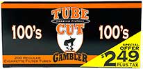 GAMBLER TUBECUT REGULAR 100'S TUBES $2.49 PROMO
