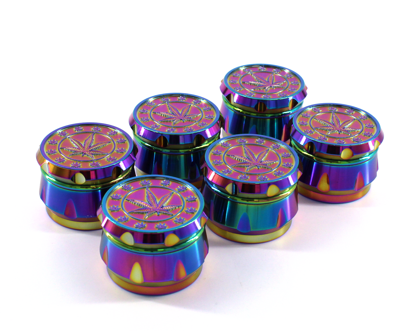 4 Part 63mm Zinc 420 Grinder Display (6CT)