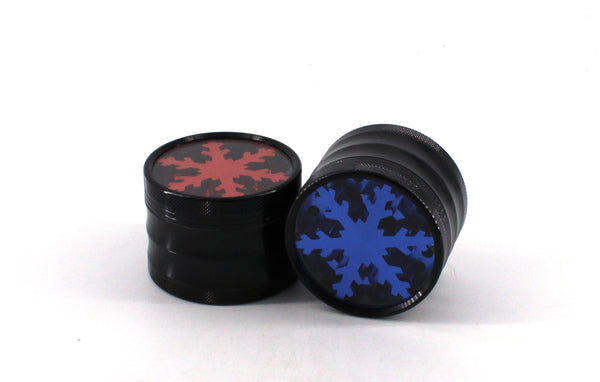 SNOWFLAKE 60MM ZINC GRINDER 4-PART (1CT)
