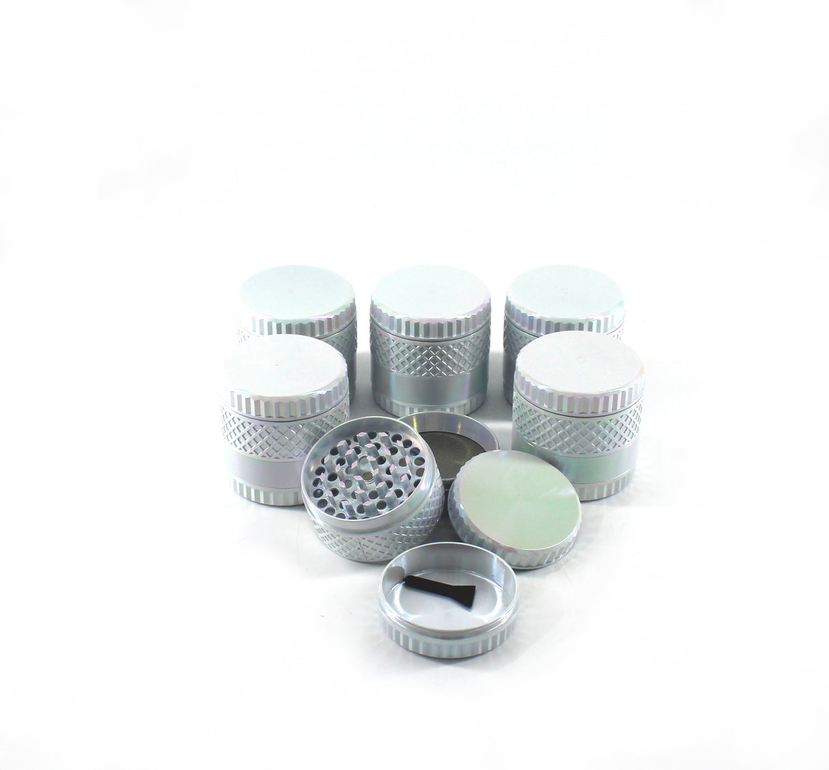 56MM 4-PART GRINDER DISPLAY ASSORTED (6CT)
