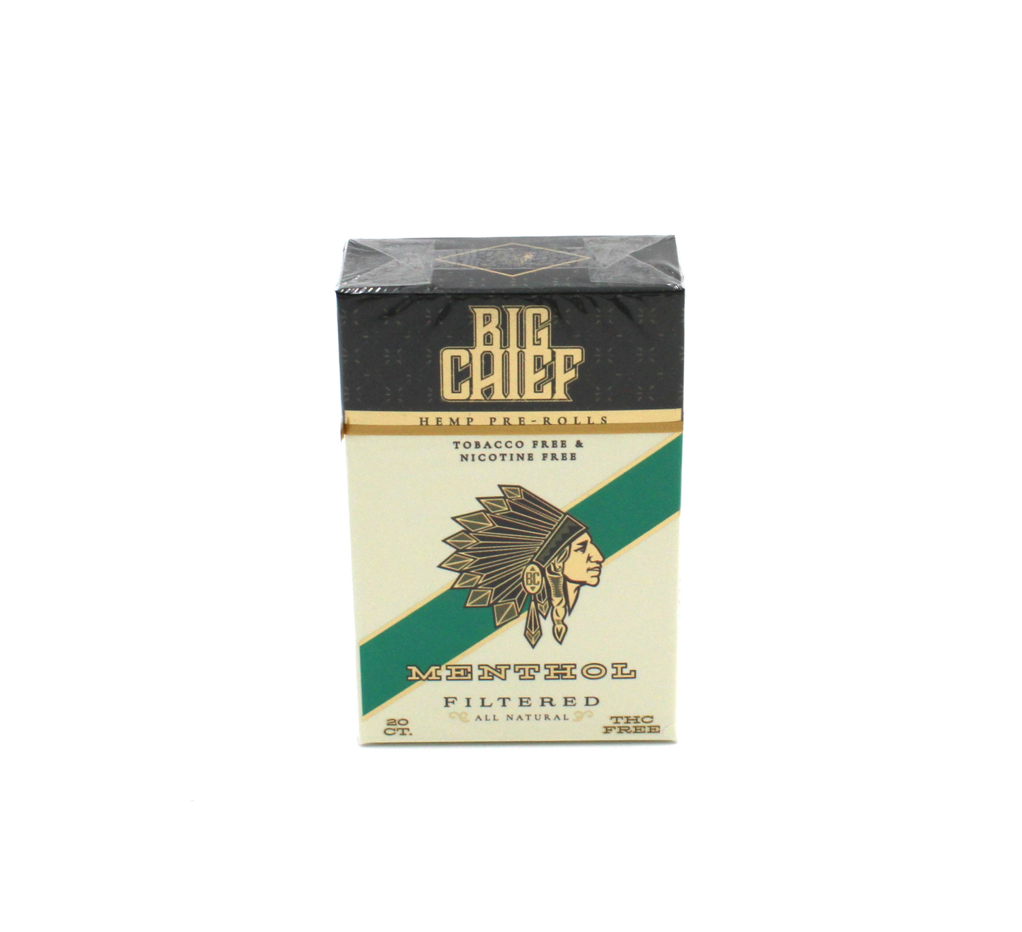 BIG CHIEF HEMP MENTHOL CIGARETTES (10CT)