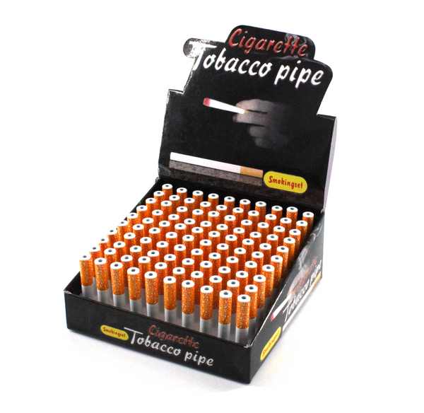 2.5" Metal Cig One-hitter ROUND (100CT)
