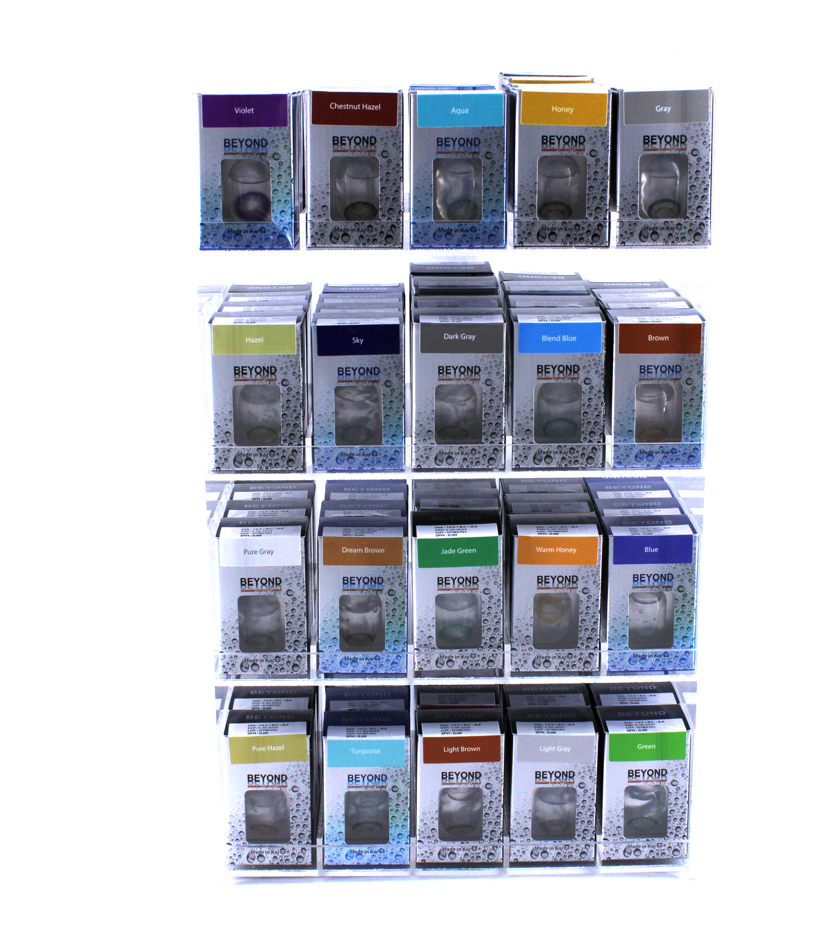 AQUA  CONTACT LENSES DISPLAY FDA APPVD (80CT)