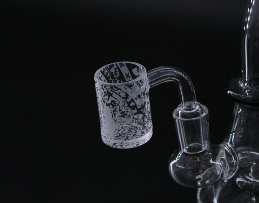 90 DEGREE QUARTS BANGER "DESIGN" 14MM (1CT)