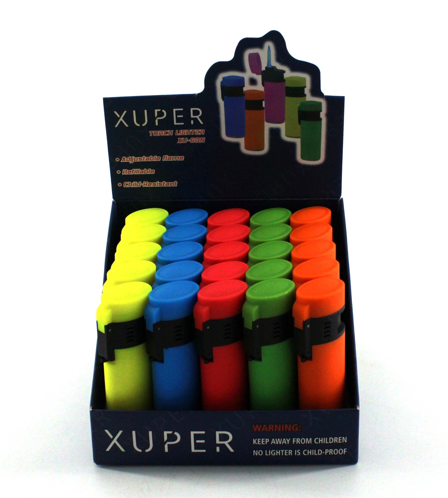 XUPER Oval Neon Torch (25ct)