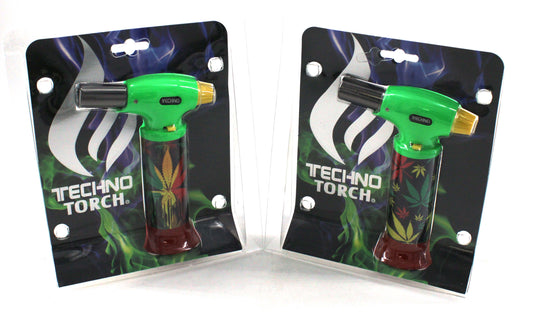 MARIJUANA TECHNO Slant Torch w/ Clam Shell (1ct)