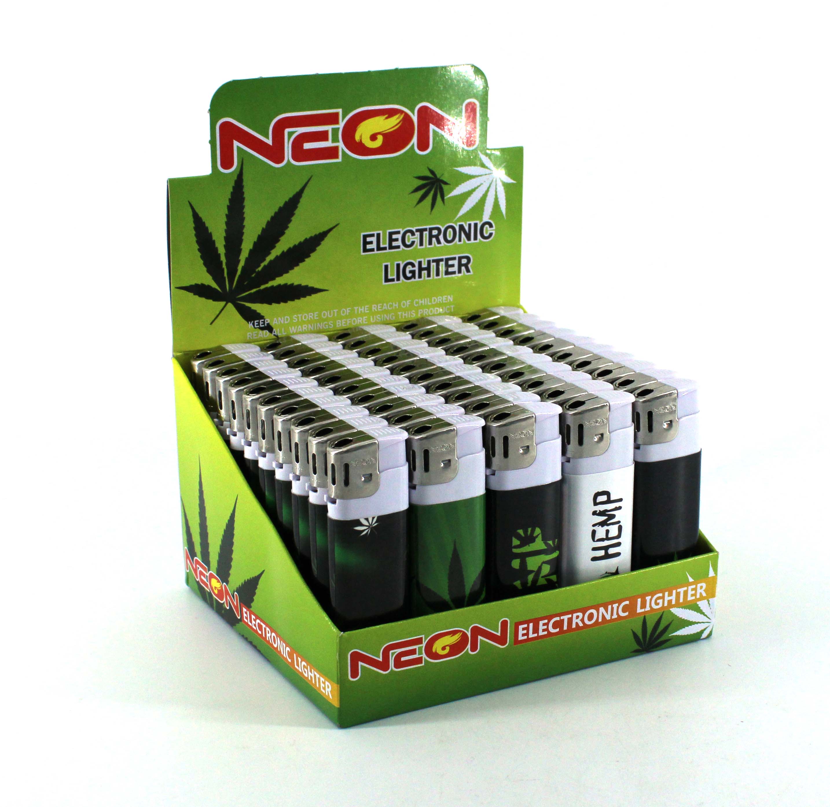 Neon hemp Series Assorted lighters (50ct) – Warehouse Fever