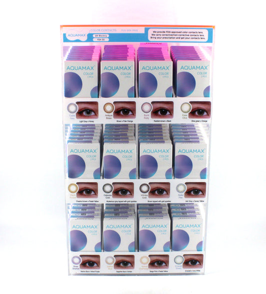 AQUAMAX CONTACT LENSES DISPLAY FDA APPVD (108CT)