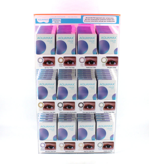 AQUAMAX CONTACT LENSES DISPLAY FDA APPVD (108CT)