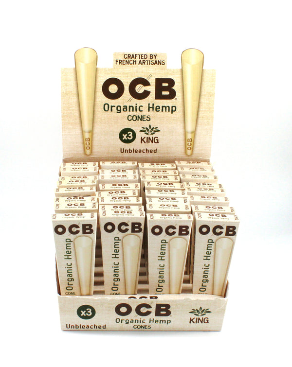 OCB ORGANIC HEMP CONES K/S 3 PK (32CT)