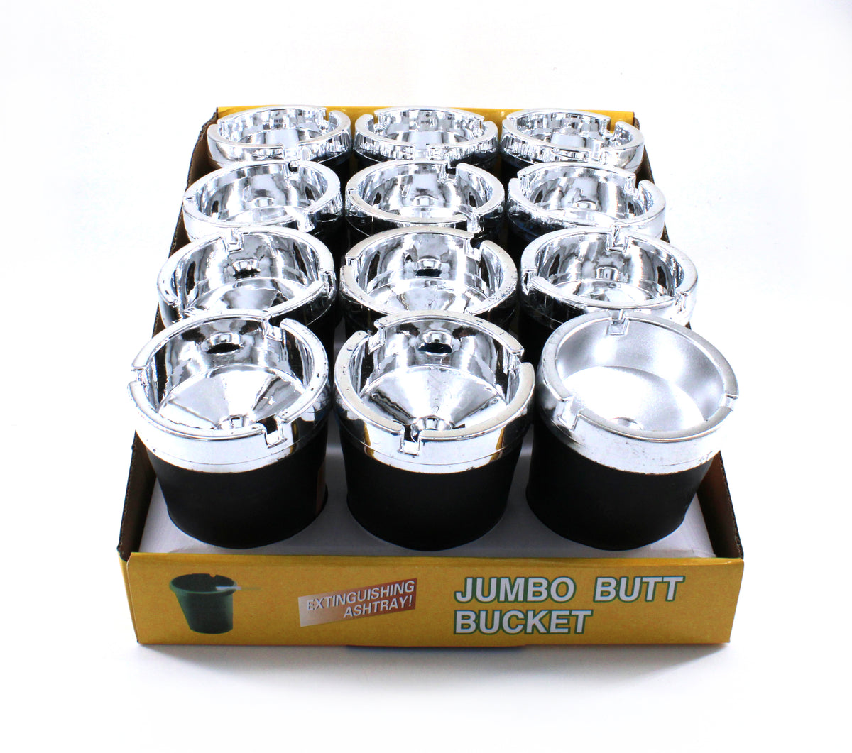 CAR ASHTRAY SILVER (12CT)