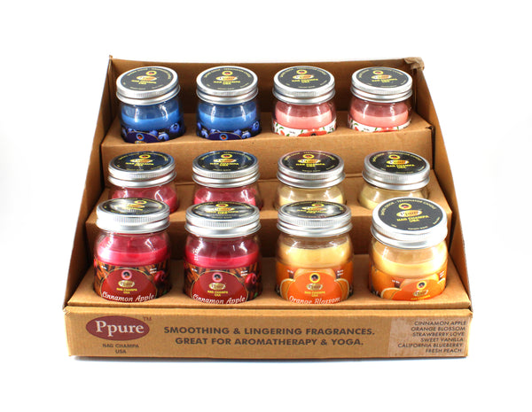 PPURE SMOKE ODOR CANDLE ASSORTED DISPLAY STYLE A (12CT)