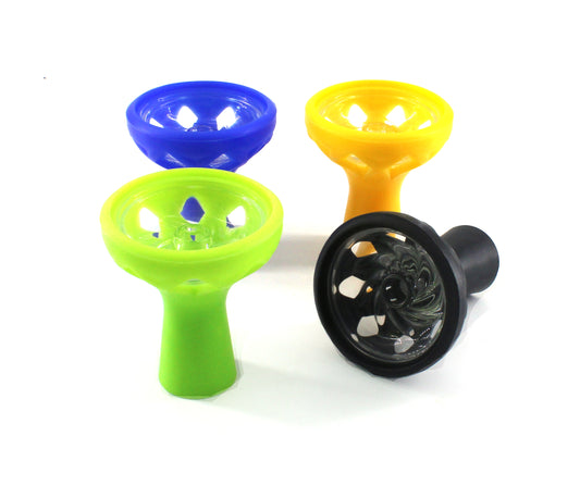 SILICONE HOOKAH BOWL ASSORTED (1CT)