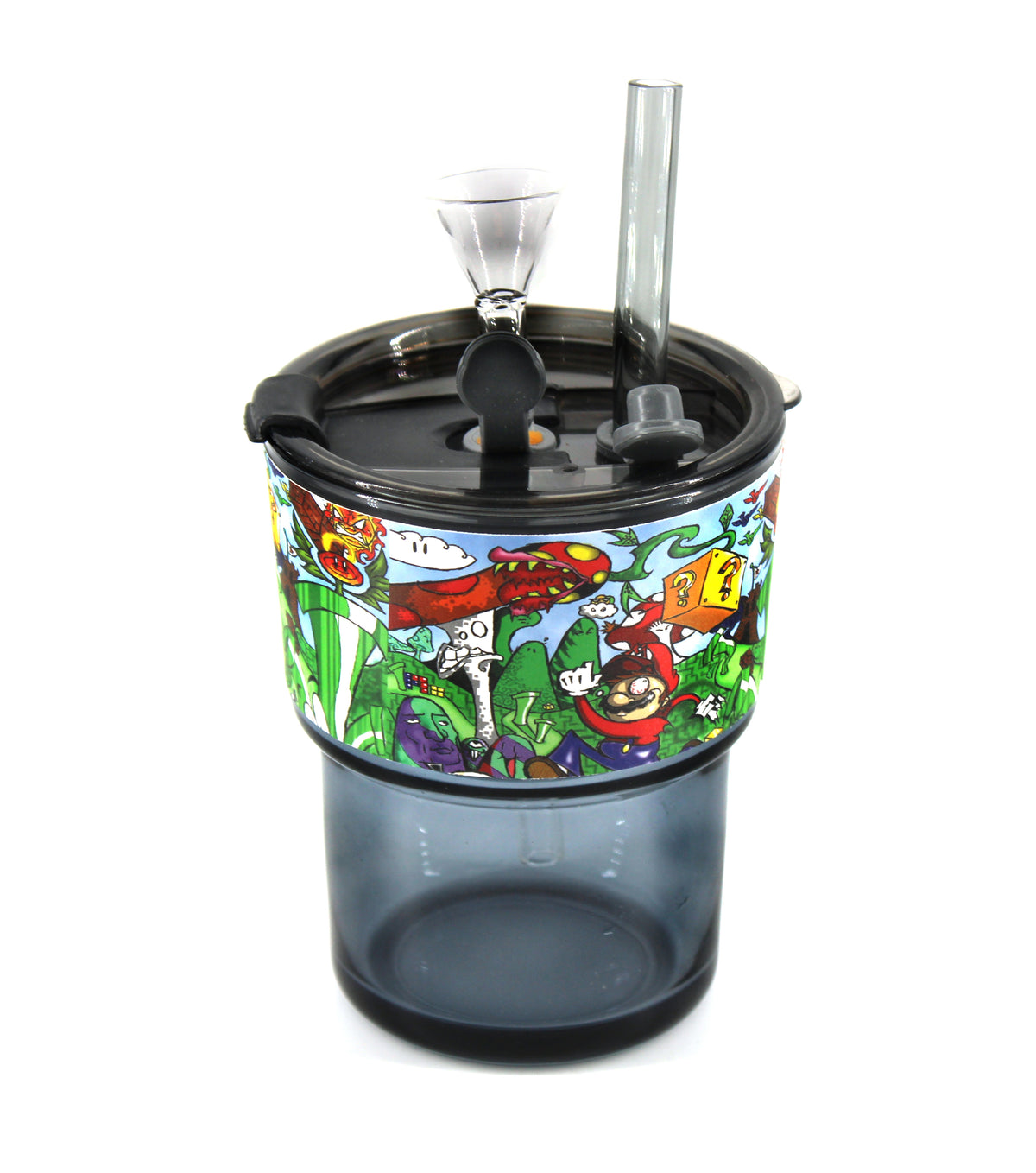 7" BUBBLE/FLOWER WATER PIPE ASSORTED (1CT)