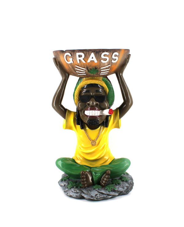 16" Large Resin Rasta Ashtray (1ct)