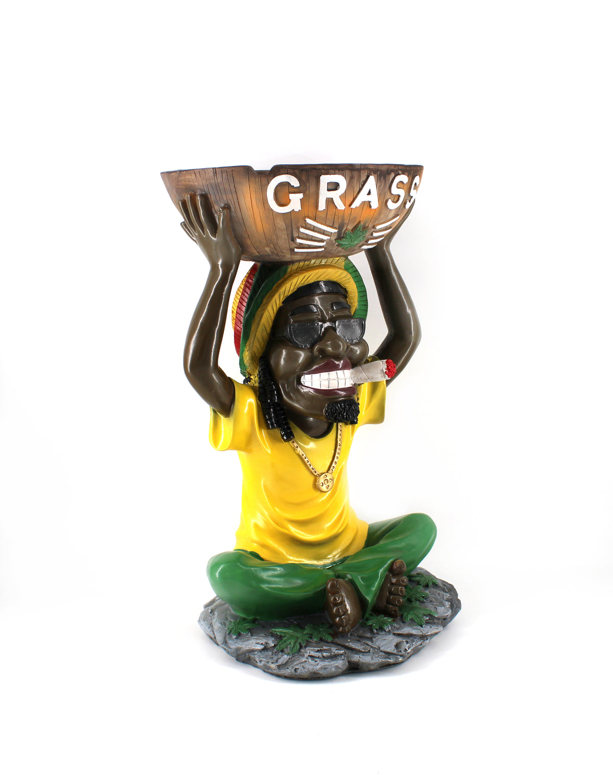 16" Large Resin Rasta Ashtray (1ct)
