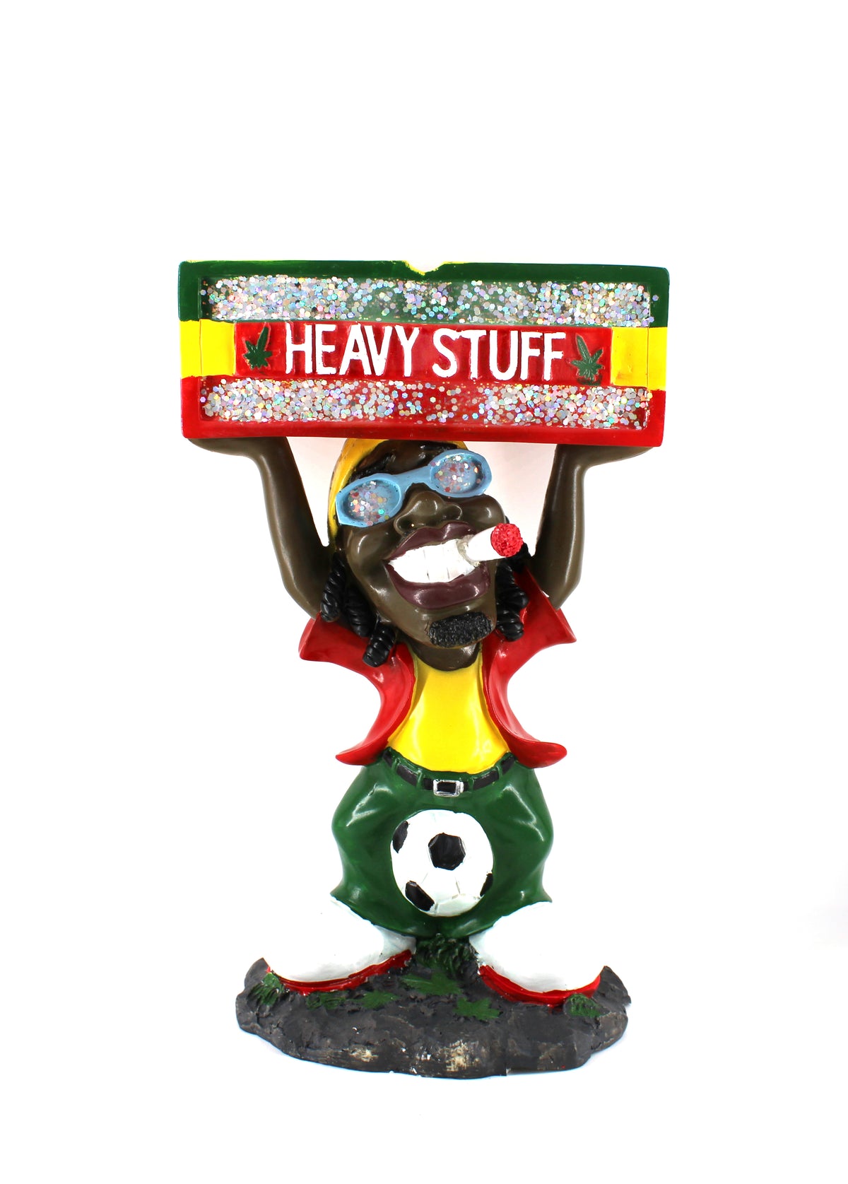 16" Large Resin Rasta Ashtray (1ct)