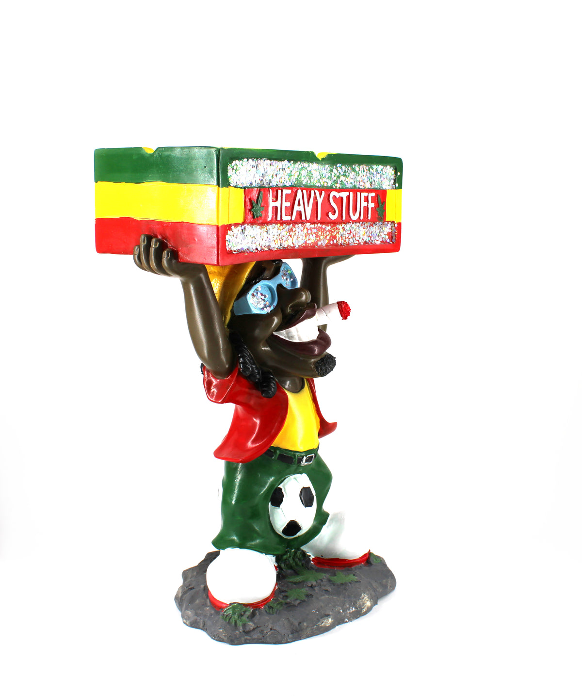 16" Large Resin Rasta Ashtray (1ct)