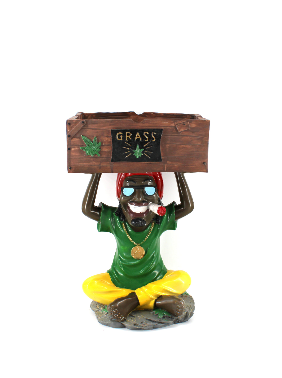 16" Large Resin Rasta Ashtray (1ct)