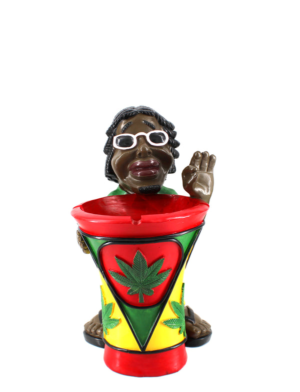 16" Large Resin Rasta Ashtray (1ct)