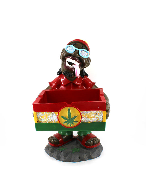 16" Large Resin Rasta Ashtray (1ct)
