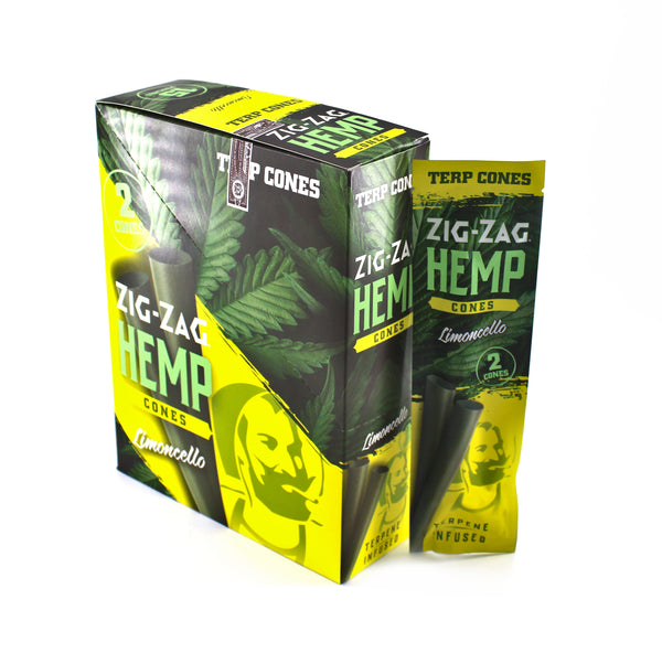 ZIGZAG HEMP CONES TERPENE INFUSED LEMONCELLO 15PK (1CT)