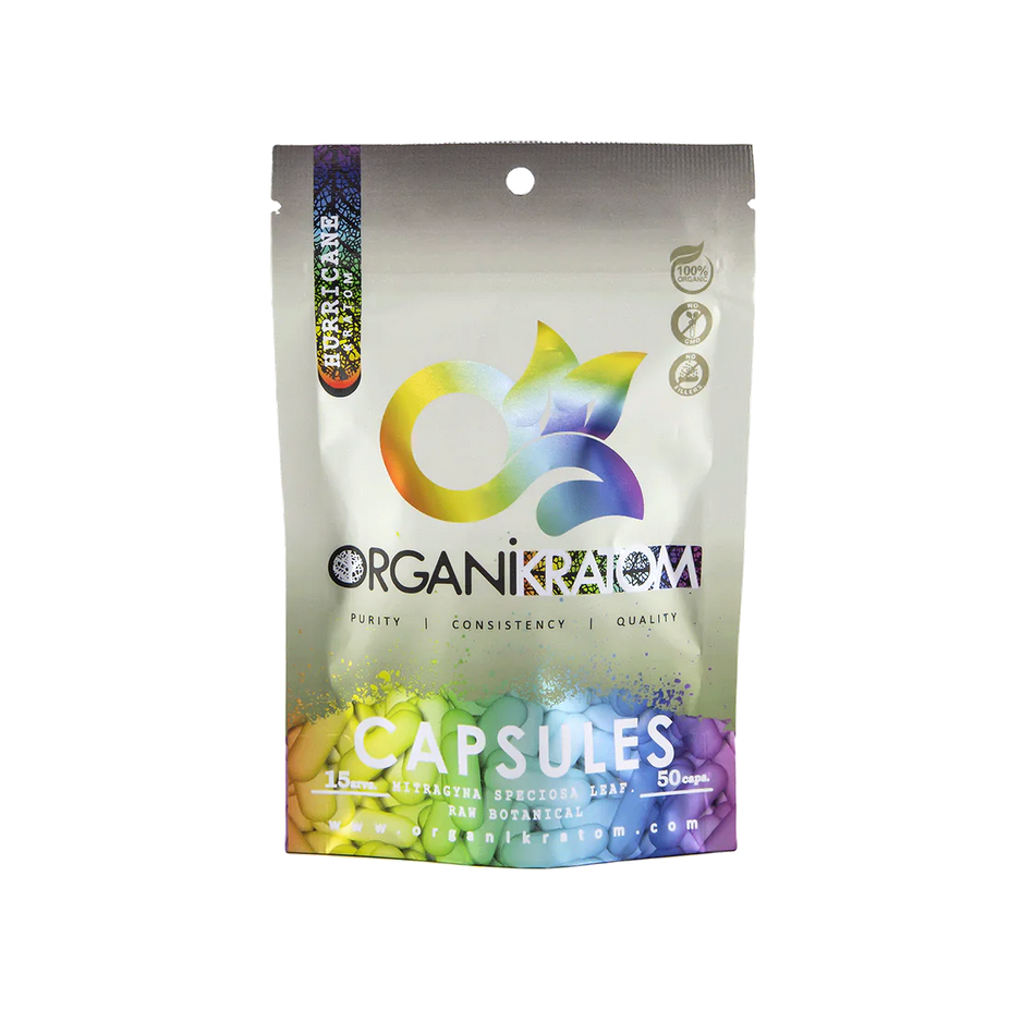 ORGANI KRATOM CAPSULES 50PK HURRICANE (1CT)