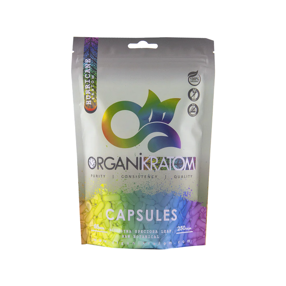 ORGANI KRATOM CAPSULES 250PK HURRICANE (1CT)
