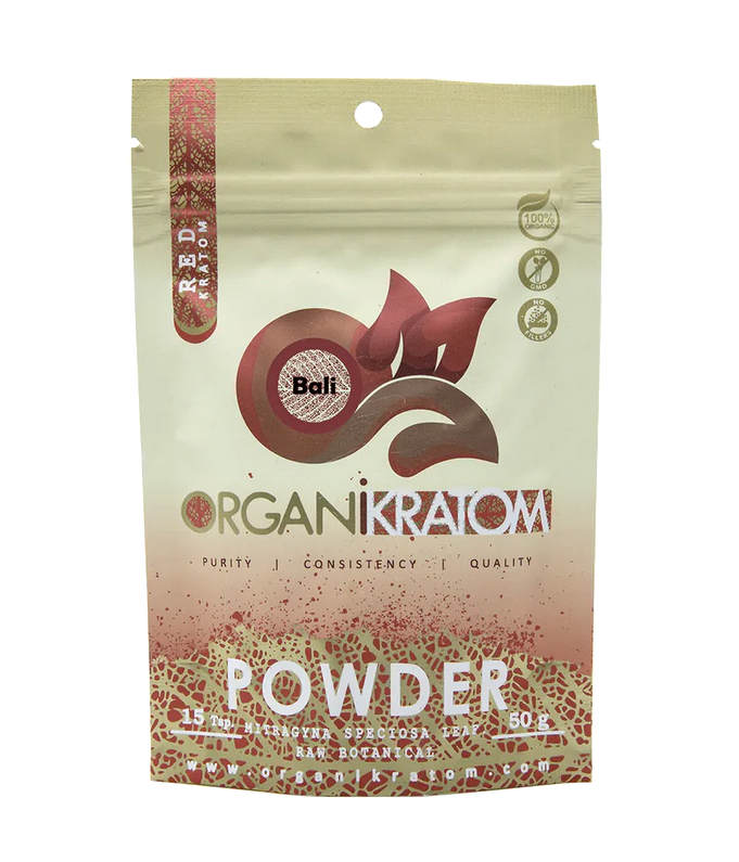 ORGANI KRATOM POWDER 50G RED BALI (1CT)