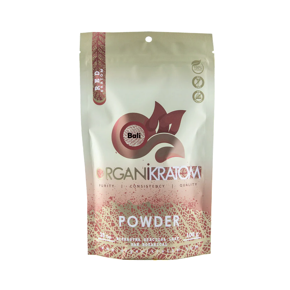 ORGANI KRATOM POWDER 100G RED BALI (1CT)