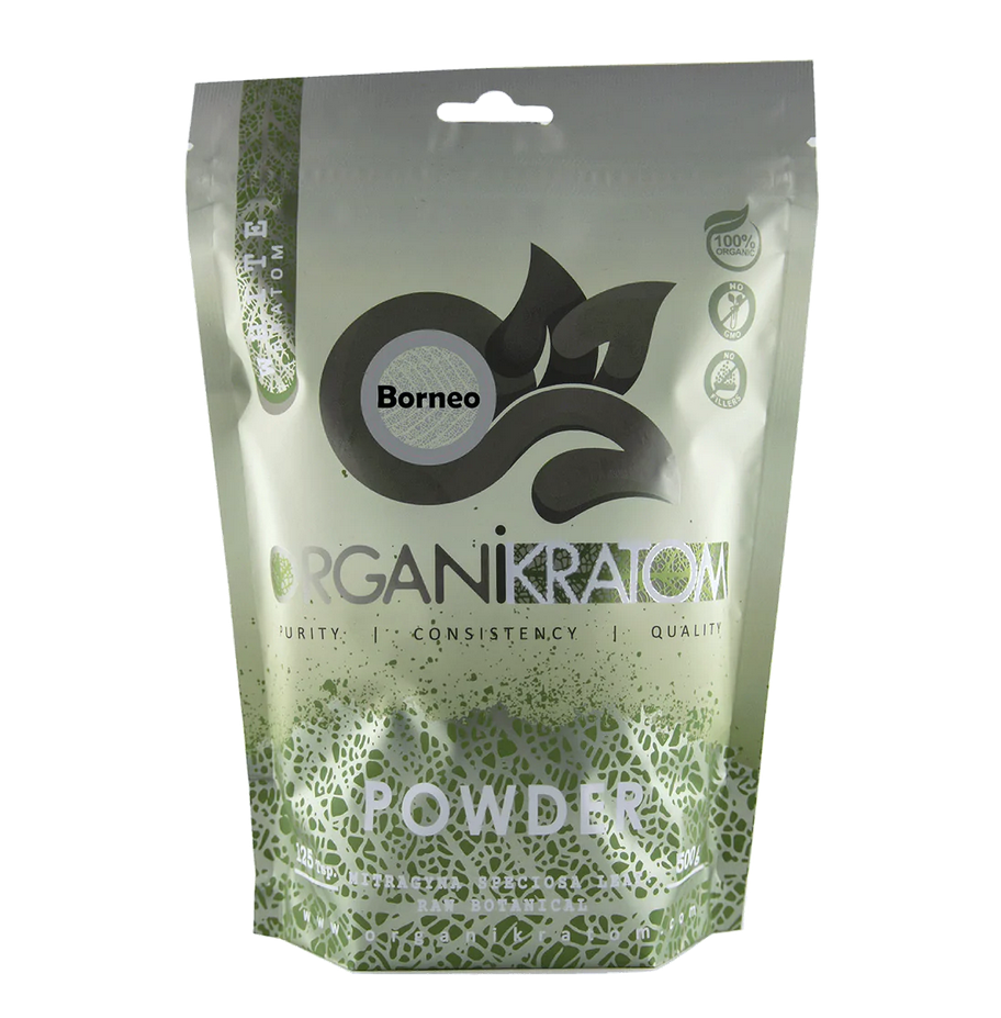 ORGANI KRATOM POWDER 500G WHITE BORNEO (1CT)