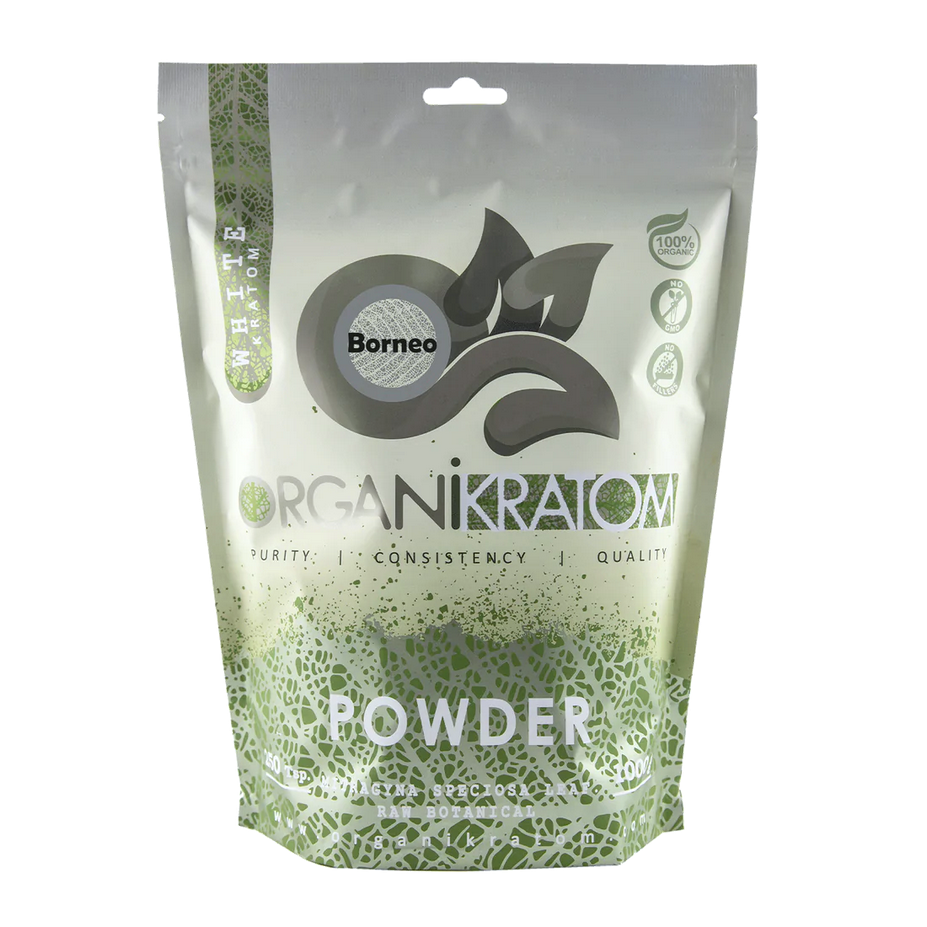 ORGANI KRATOM POWDER 1000G WHITE BORNEO(1CT)