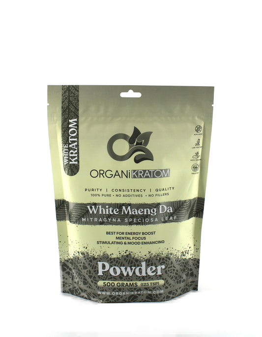 ORGANI KRATOM POWDER 500G WHITE MAENG DA (1CT)