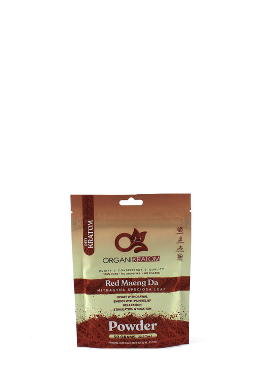 ORGANI KRATOM POWDER 50G RED MAENG DA (1CT)
