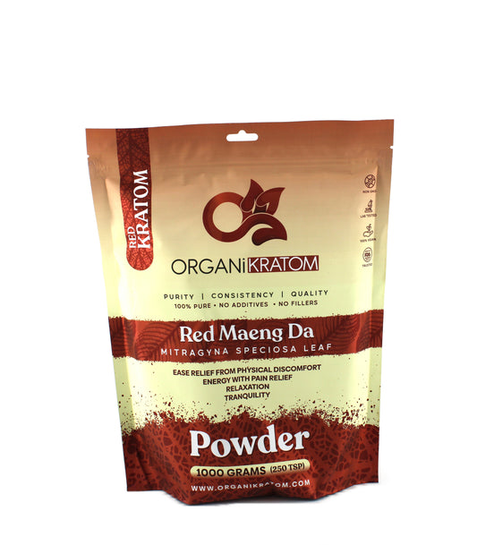 ORGANI KRATOM POWDER 1000G RED MAENG DA (1CT)