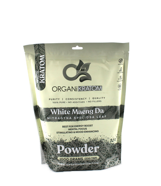 ORGANI KRATOM POWDER 1000G WHITE MAENG DA (1CT)
