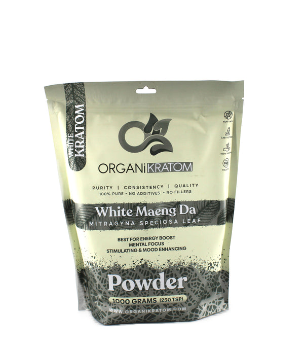 ORGANI KRATOM POWDER 1000G WHITE MAENG DA (1CT)