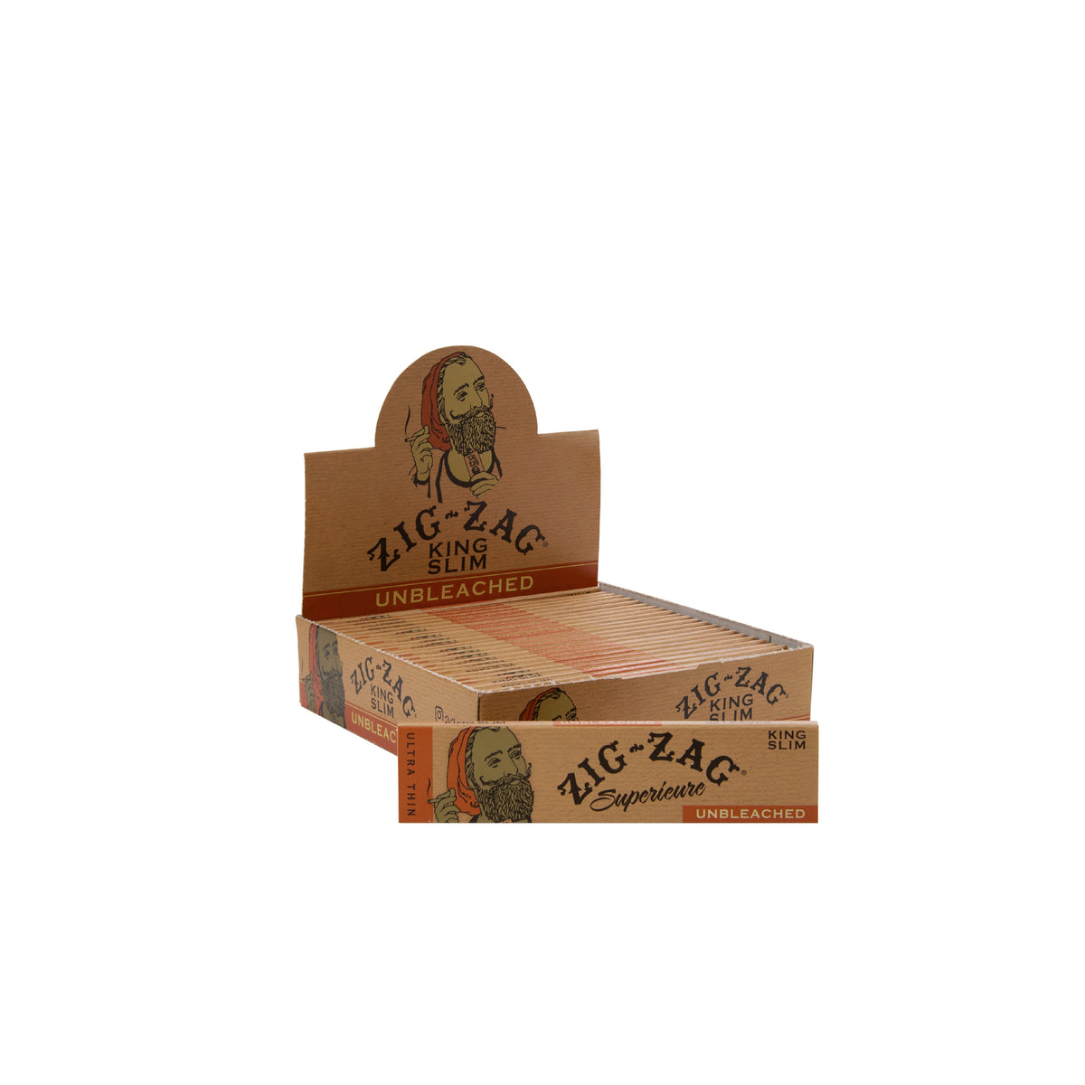 Zigzag Unbleached Slim K/S Papers (24ct)