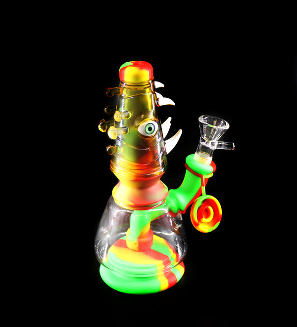 7" SILICONE WATER PIPE ASSORTED (1CT)