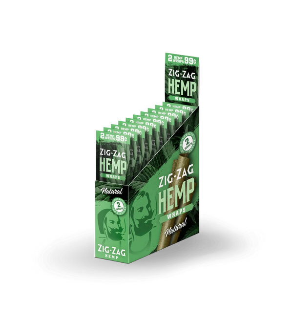 Zigzag Hemp Wraps Natural (2x25ct)