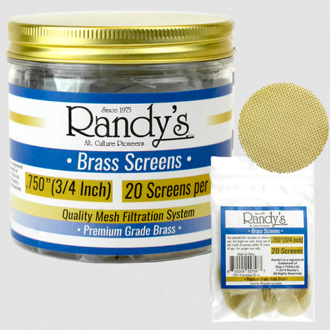 Randy's .750" Brass Screen Jar 20 PC (36ct)