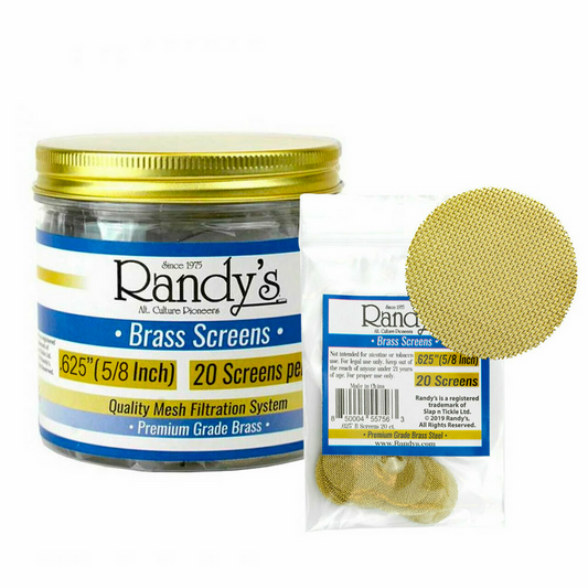 Randy's .625" Brass Screen Jar 20 PC (36ct)
