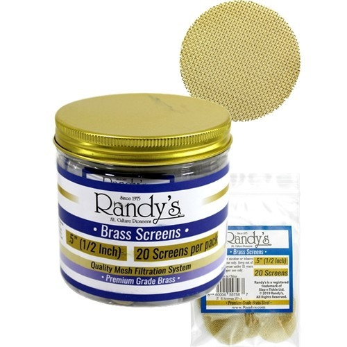 Randy's .5" Brass Screen Jar 20 PC (36ct)