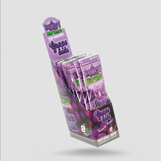JUICY HEMP WRAPS GRAPE SODA 25PK (1CT)