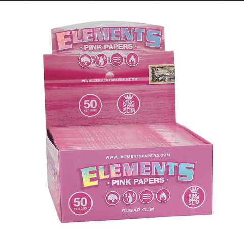 Elements Pink K/S SLIM Rice Paper (50ct)