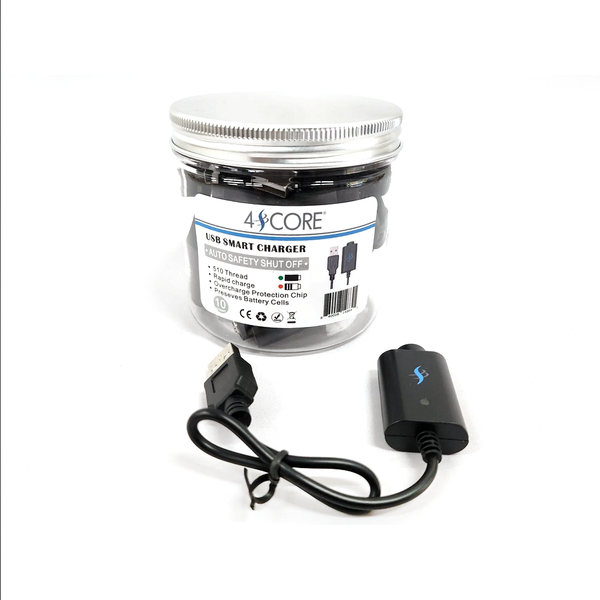 4SCORE CBD BATTERY CHARGER W/WIRE (10CT)