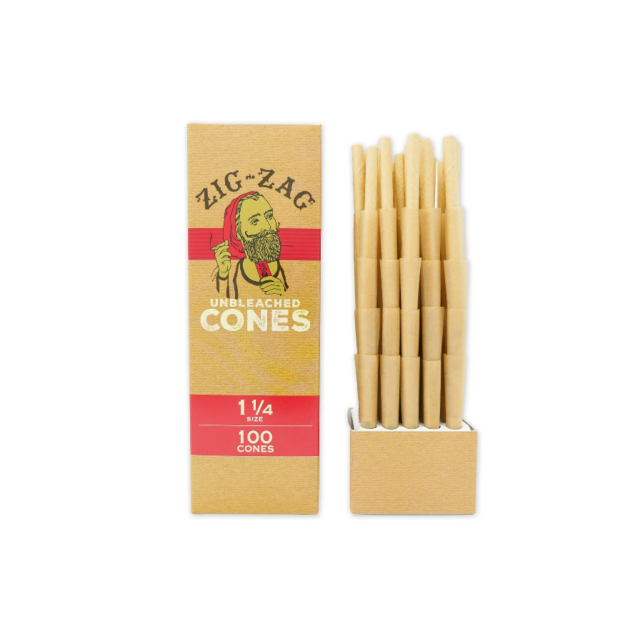ZigZag Bulk Mini Unbleached Cones 1-1/4 100pk (1ct)