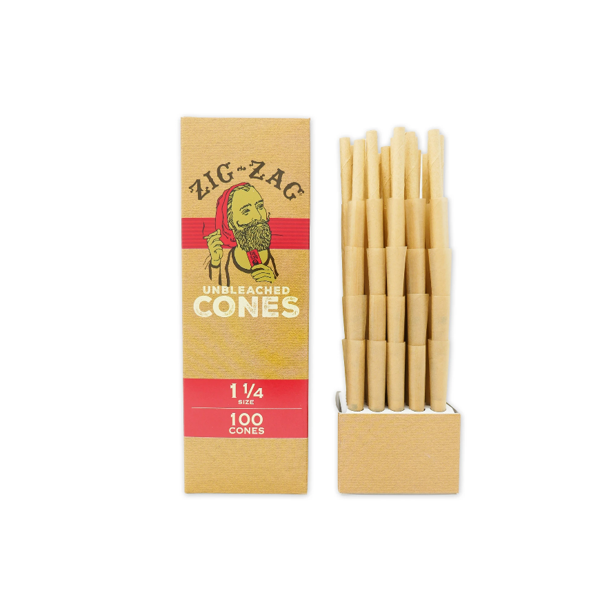 ZigZag Bulk Mini Unbleached Cones 1-1/4 75pk (1ct)