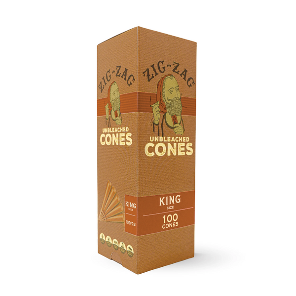 ZigZag Bulk Mini Unbleached Cones K/S 100pk (1ct)